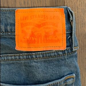 CUSTOM ONE OF A KIND Levi’s Jeans. Rare orange tag.